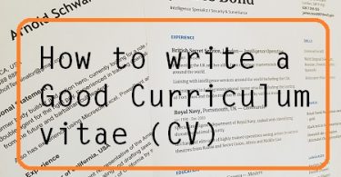 How to write a great CV