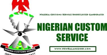 Nigeria Customs Service Shortlisted