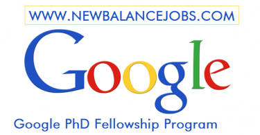 Google PhD Fellowship Program 2020