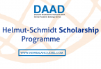 DAAD Helmut-Schmidt Masters Scholarships