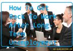 How To Get Back To Work After Long-Term Unemployment