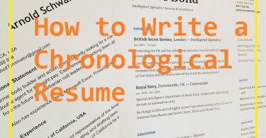 How to Write a Chronological Resume