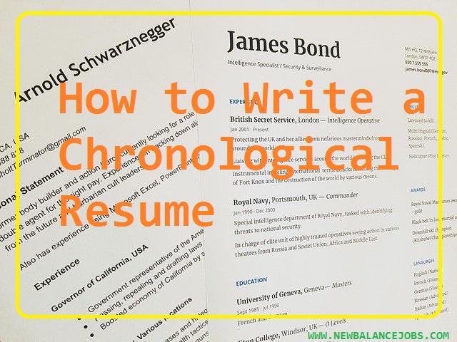 How to Write a Chronological Resume