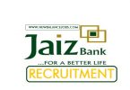 Jaiz Bank recruitment