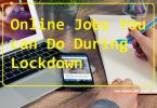 Online Jobs during Lockdown