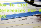 How To List References For A Job