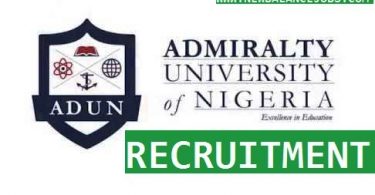 Admiralty University of Nigeria job