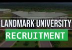 Landmark University recruitment