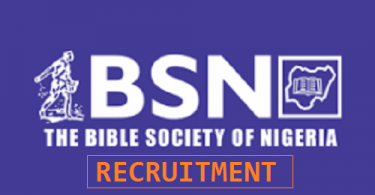 Bible Society of Nigeria recruitment