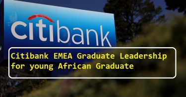 Citibank EMEA Graduate Leadership for young African Graduate