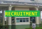 University of Agriculture and Environmental Sciences Recruitment