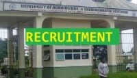 University of Agriculture and Environmental Sciences Recruitment
