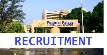 Federal Palace Hotel Recruitment