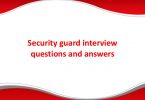 Security Guard Interview Questions