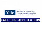 Yale Greenberg world fellows program