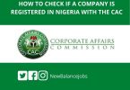 How to check if a company is registered in Nigeria with the CAC