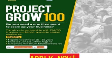 Project Grow 100 by Federal Government of Nigeria