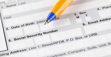 Social security number on job application