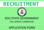 Edo State Civil Service Commission Recruitment