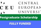 Central Europe University Postgraduate Scholarship