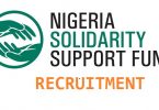 Nigeria Solidarity Support Fund (NSSF) job