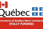 Government of Québec Merit scholarships