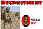 Nigerian Army Recruitment 2021[year] [Tradesnon-tradesmen and women]