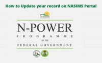 How to Update your record on NASIMS Portal For Npower Batch C Beneficiaries 4