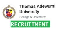 Thomas Adewumi University recruitment