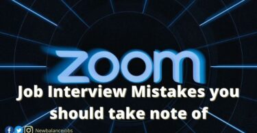 Zoom Job Interview Mistakes you should take note of