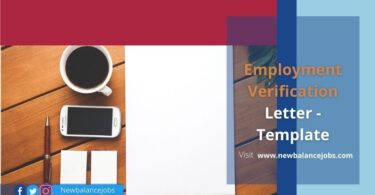 Employment Verification Letter - Template