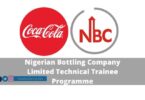 Nigerian Bottling Company Limited Technical Trainee Programme