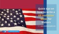 how to write a US invitation letter for Visitors