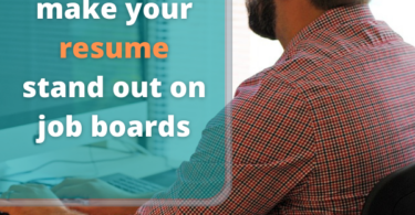 make your resume stand out on job boards