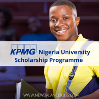 KPMG Nigeria University Scholarship Program [year] | For 100 & 200Level 1