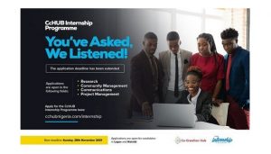 CcHUB Internship Programme [year] for Young African Graduates 2