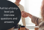 Full list of Entry-level job interview questions and answers