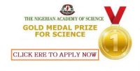 Nigerian Academy of Science (NAS) Gold Medal Prize for Physical Sciences Award 2022 3