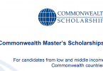 Commonwealth Master's Scholarships Programme