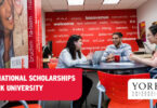 York University Science International Entrance Scholarship