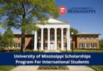 University of Mississippi International Students Scholarships