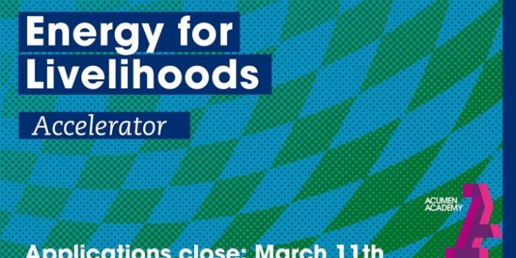 Acumen Energy for Livelihoods Accelerator