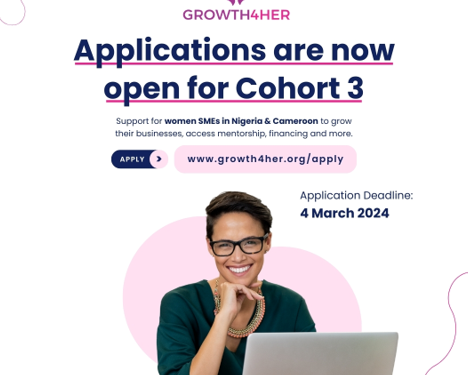 Growth4Her Investor Readiness Accelerator Program For Women-led SMEs in Nigeria and Cameroon 3 Growth4Her Investor Readiness Accelerator Program