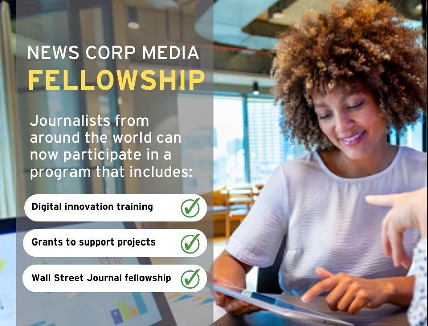 ICFJ News Corp Media Fellowship for Digital Innovation