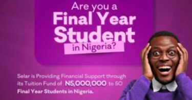 Selar’s Undergraduate Tuition Fund for Nigerian Students