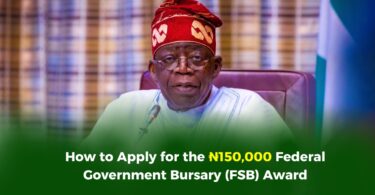 Federal Government Bursary (FSB) Award