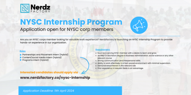 NerdzFactory NYSC Internship Program