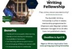 Sprinng Writing Fellowship Online Mentorship Program