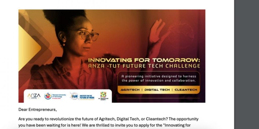 ANZA-TUT Future Tech Challenge