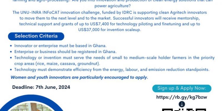 UNU INRA INFoCAT Innovation Agriculture Challenge